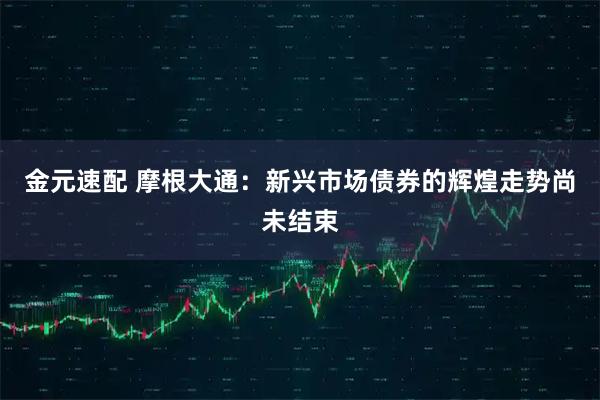 金元速配 摩根大通：新兴市场债券的辉煌走势尚未结束